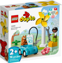 Load image into Gallery viewer, LEGO DUPLO Wind Turbine and Electric Car