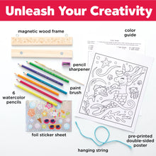 Load image into Gallery viewer, Faber-Castell Paint By Number- Mermaid Pets Wall Art