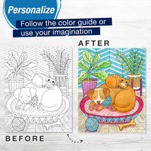 Load image into Gallery viewer, Faber- Castell Color By Number Wall Art- Pet Parents