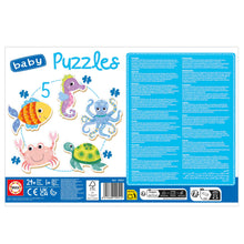 Load image into Gallery viewer, Educa Baby Puzzles 5 Piece- Aquatic Animals