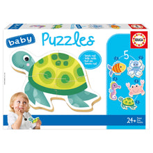 Load image into Gallery viewer, Educa Baby Puzzles 5 Piece- Aquatic Animals