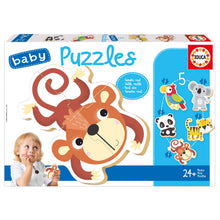 Load image into Gallery viewer, Educa Baby Puzzle 5 Piece- Wild Fauna