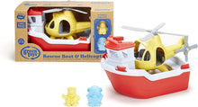 Load image into Gallery viewer, Green Toys- Rescue Boat & Helicopter