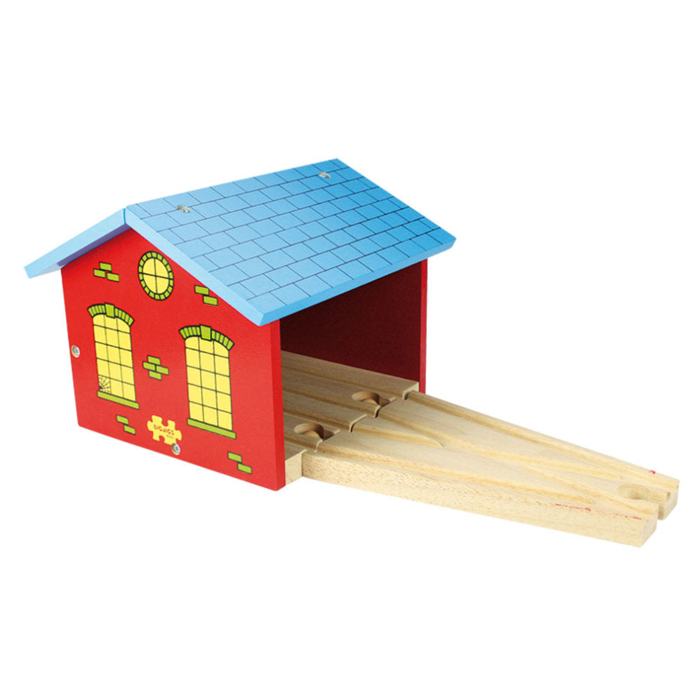 BigJigs Rail Double Engine Shed – Nuts For Candy & Toys
