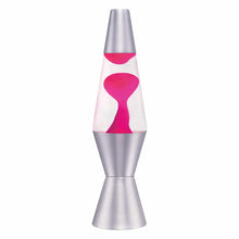 Load image into Gallery viewer, LAVA® LAMP 11.5” - PINK/CLEAR/SILVER
