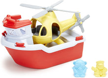 Load image into Gallery viewer, Green Toys- Rescue Boat & Helicopter