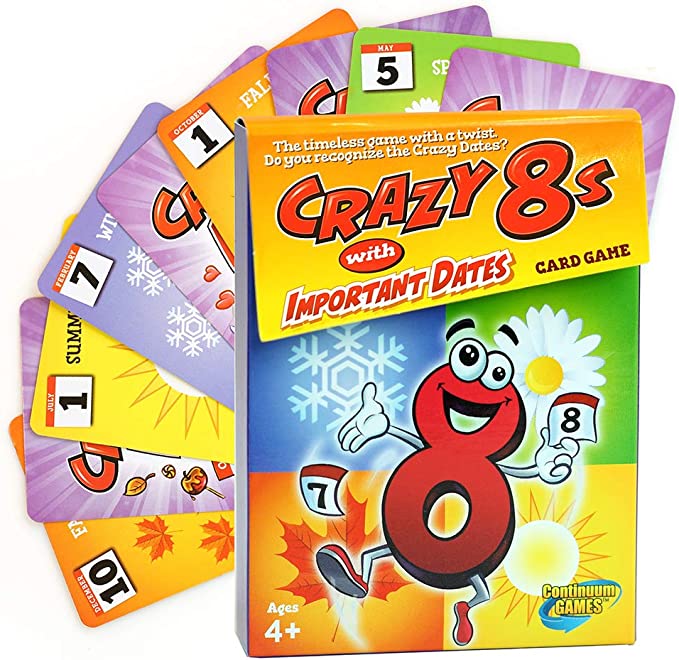Crazy 8’s with Important Dates Nuts For Candy & Toys