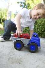 Load image into Gallery viewer, Green Toys Flatbed Truck & Race Car