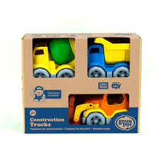 Load image into Gallery viewer, Green Toys Construction Trucks- 3 Pack