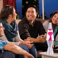 Load image into Gallery viewer, LAVA® LAMP 11.5” - PINK/CLEAR/SILVER