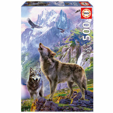 Load image into Gallery viewer, Educa 500 Piece Puzzle-Wolves InThe Rocks
