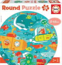 Load image into Gallery viewer, Educa 28 Piece Rpund Puzzle- Under The Sea
