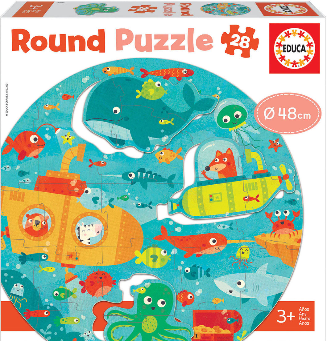 Educa 28 Piece Rpund Puzzle- Under The Sea