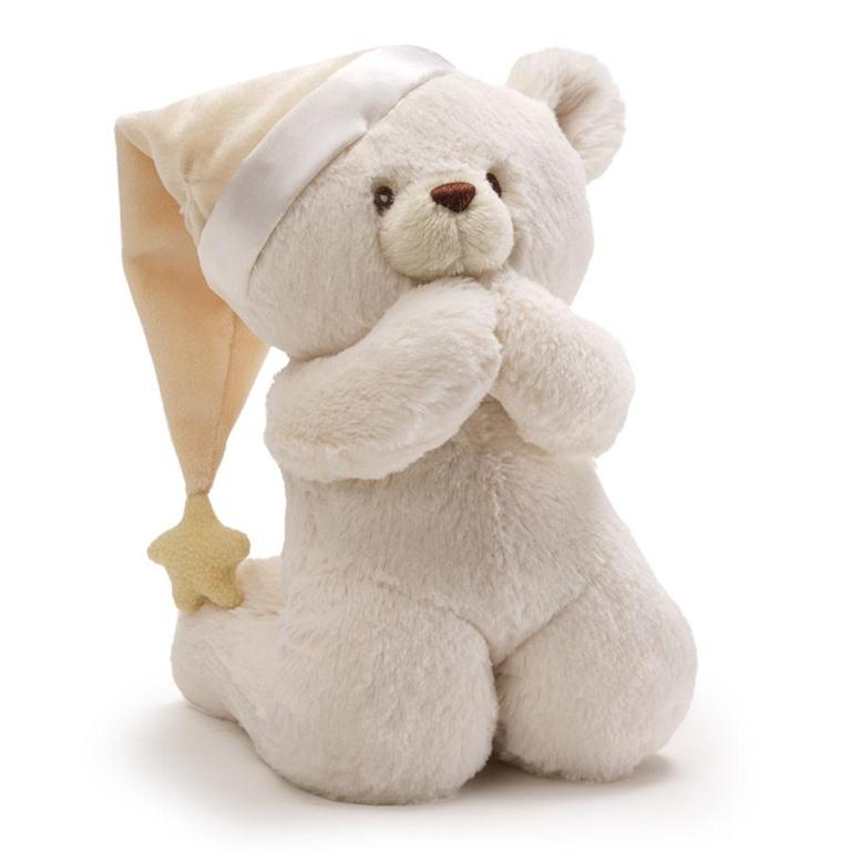 Gund - PRAYER BEAR SOUND TOY, 8 IN