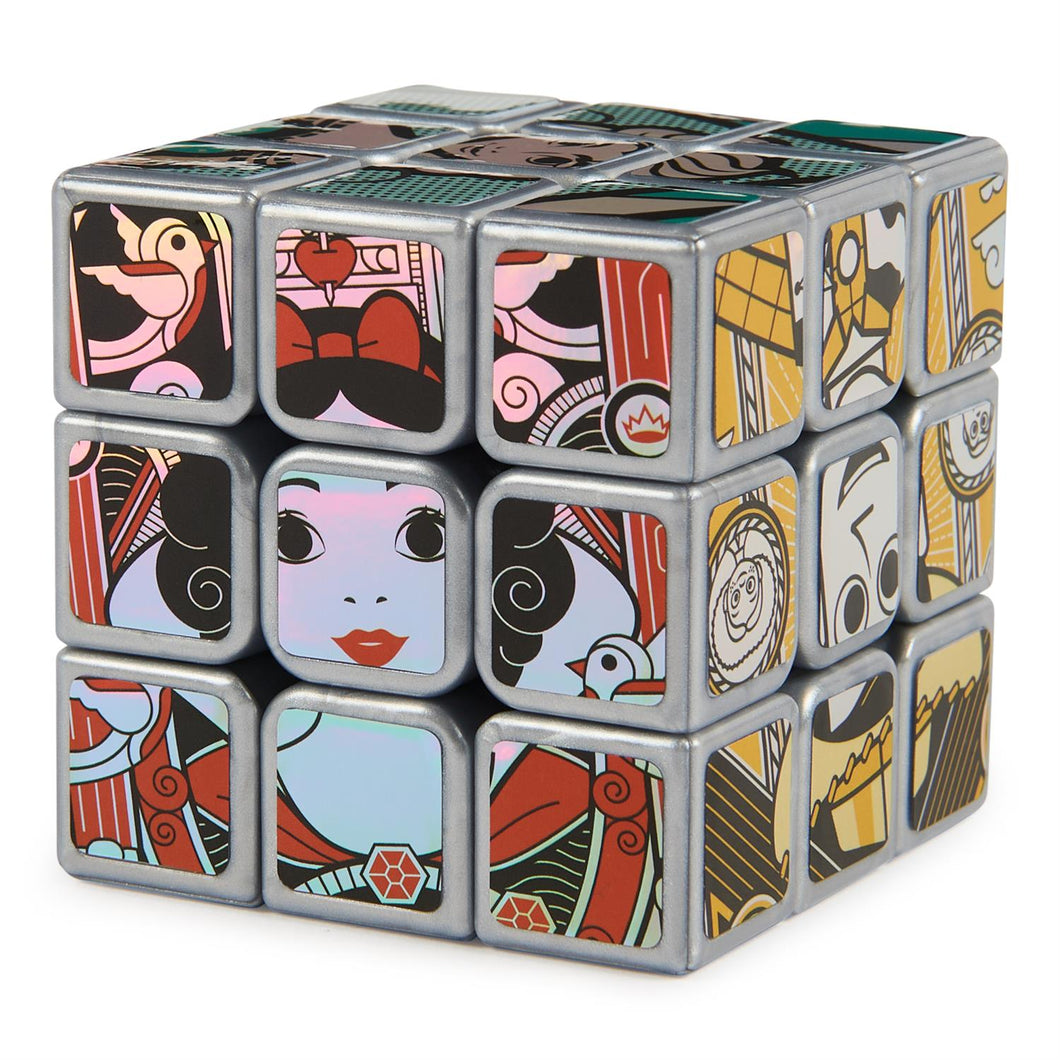 RUBIK`S CUBE, DISNEY 100TH ANNIVERSARY METALLIC PLATINUM 3X3 CUBE