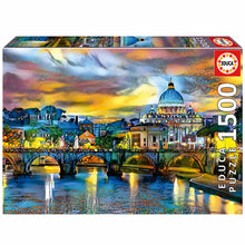 Load image into Gallery viewer, Educa 1500Piece Puzzle- St. Peter’s Basilica And The St. Angelo Bridge
