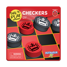 Load image into Gallery viewer, Take n Play Anywhere Magnetic Checkers Game
