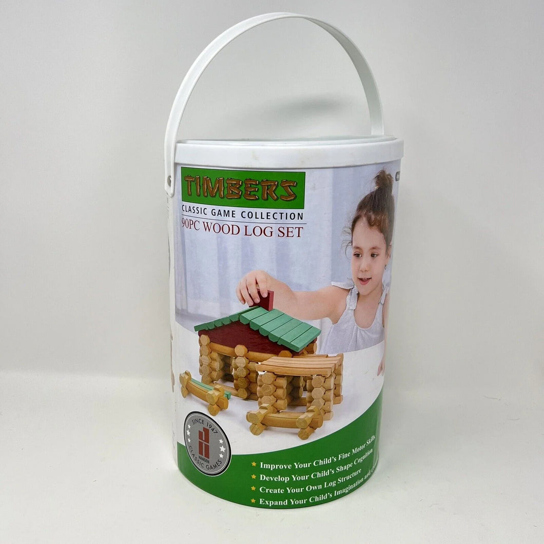 Timbers 90 Piece Wood Log Set