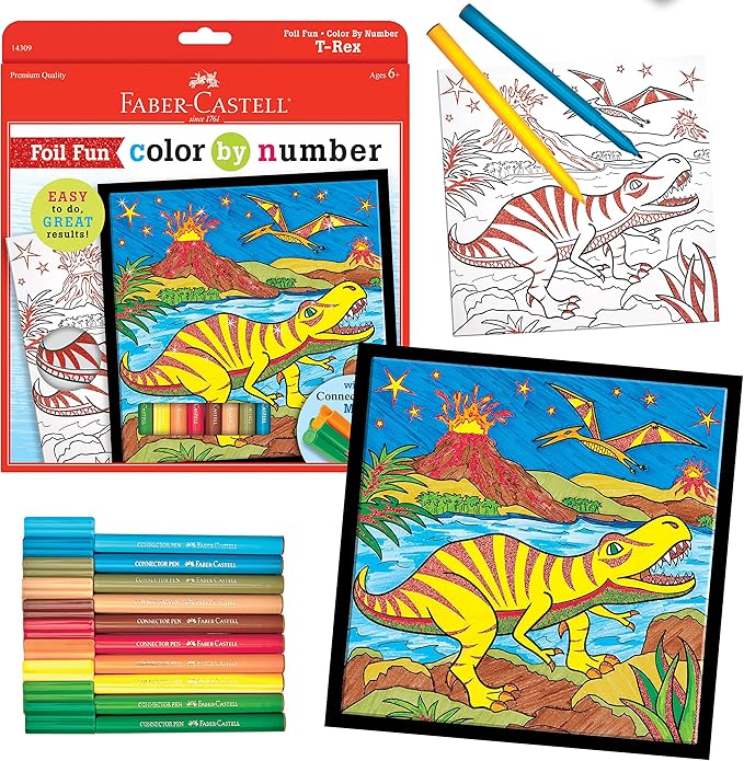 Faber-Castell Color By Number- T - Rex