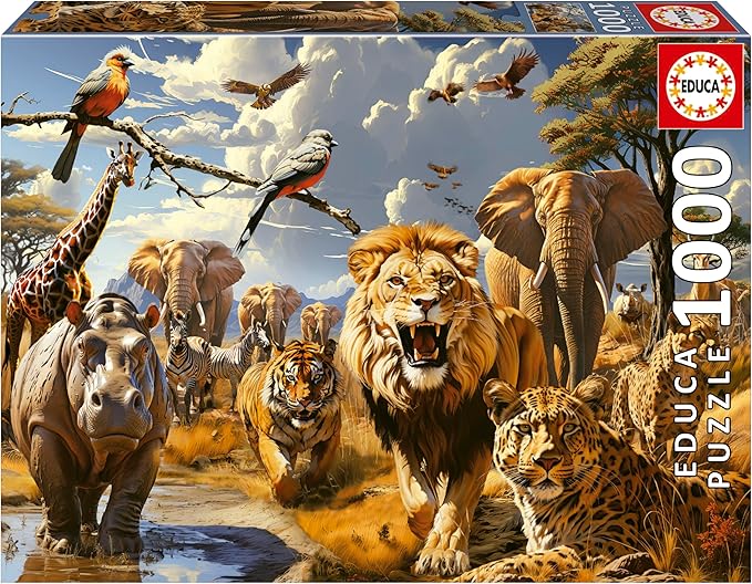 Educa 1000 Piece Puzzle- Wild Animals