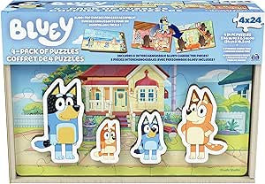 Bluey- 4 pack of puzzles