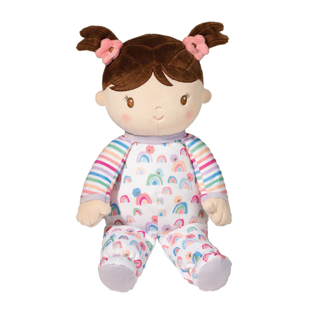 Douglas- Isabelle- Rainbow Stripe Soft Doll