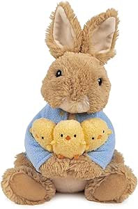 GUND-  Beatrix Potter- Peter Rabbit Holding Chicks Plush