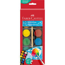12 Watercolors Paint Set
