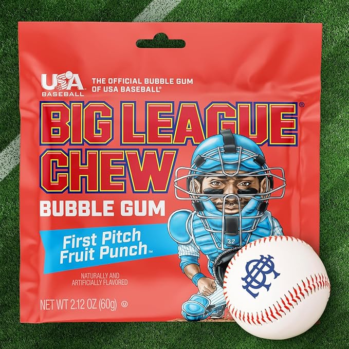 Big League Chew- First Pitch Fruit Punch – Nuts For Candy & Toys