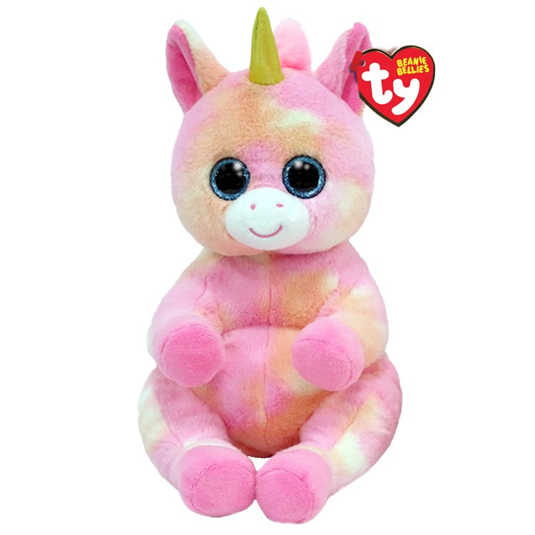 Ty Beanie Bellies Skylar the Pink and Orange Unicorn