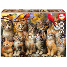 Load image into Gallery viewer, Educa 500 Piece Puzzle- Kittens and Birds
