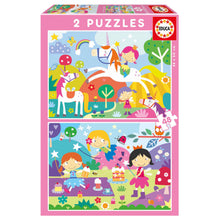 Load image into Gallery viewer, Educa Puzzle- 2×48 Fantasy friends
