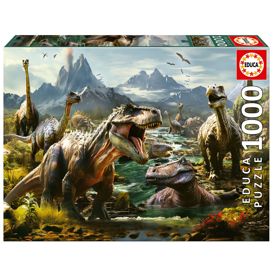 Educa 1000 Piece Puzzle- Fierce Dinosaurs