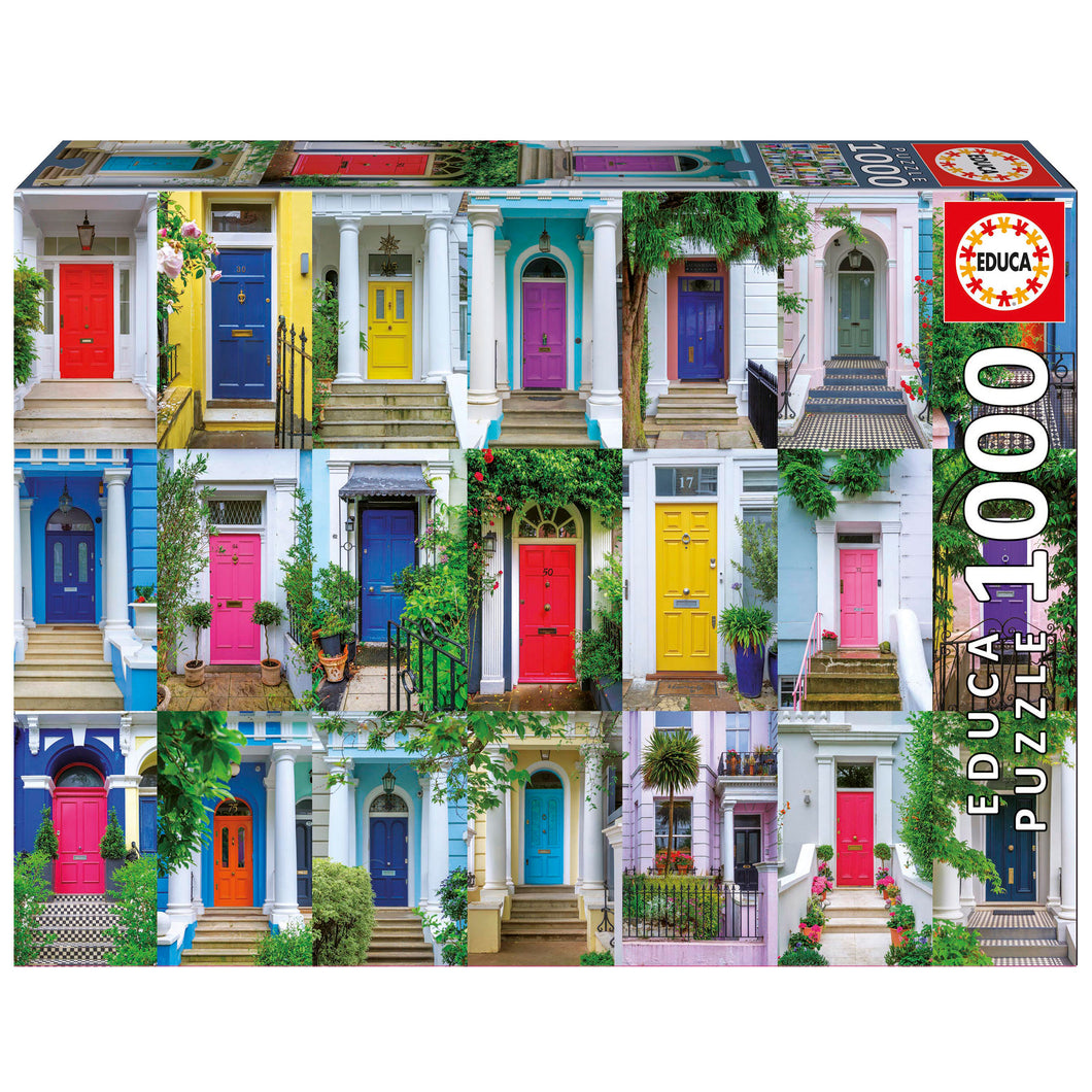 Educa 1000 Piece Puzzle-  Doors Of Notting Hill