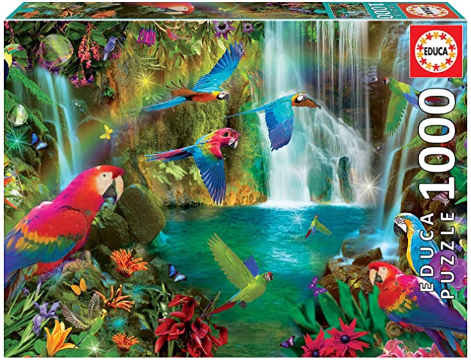 Educa  1000 Piece Puzzle-  Tropical Parrots