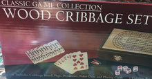 Load image into Gallery viewer, Wood Cribbage Set
