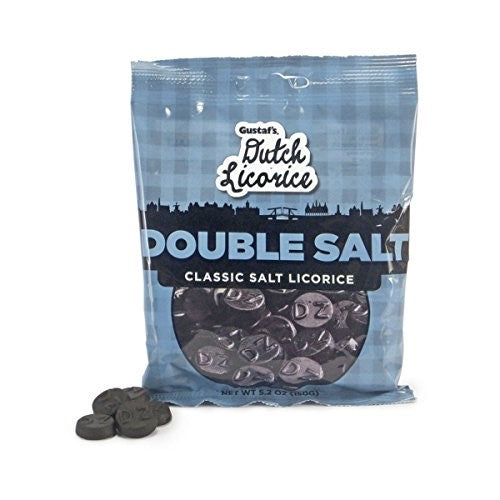 Gustafs Dutch Licorices Double Salt Classic Salt Licorice