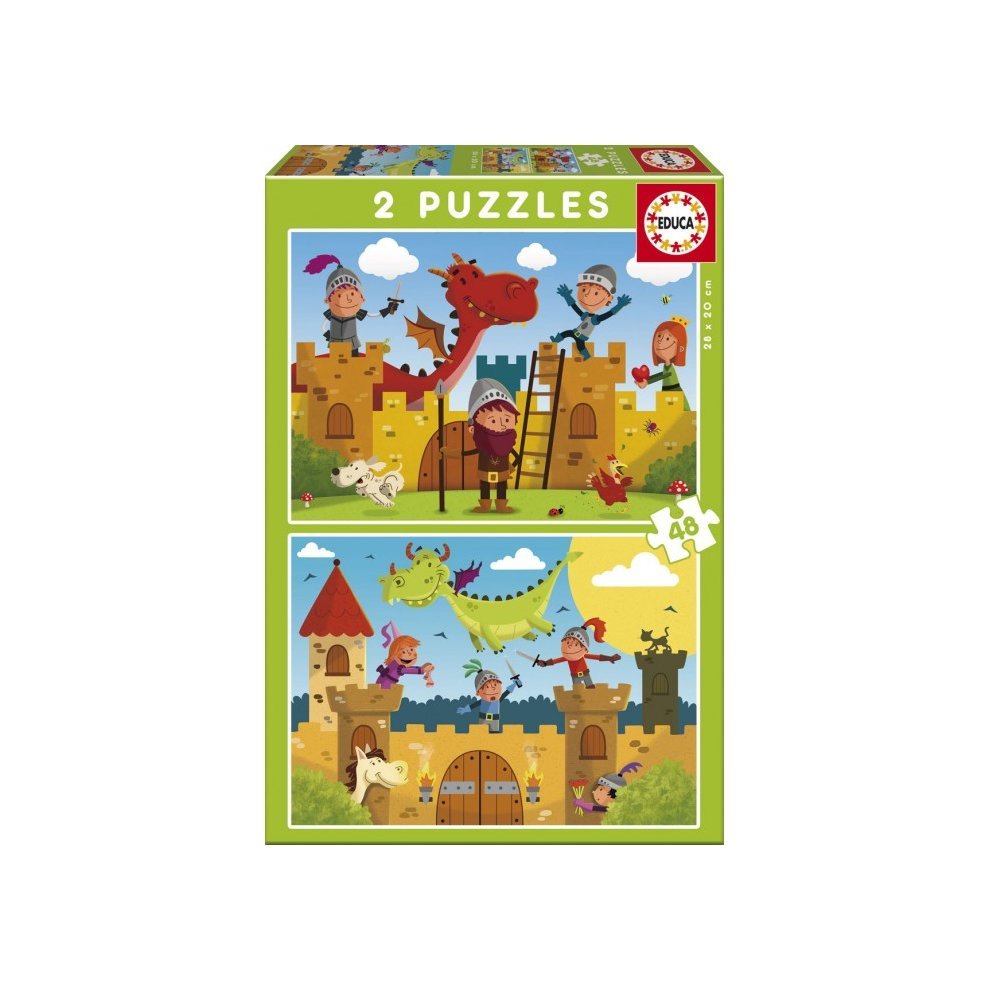 Educa Dragons and Knights Puzzle - 48 Pieces