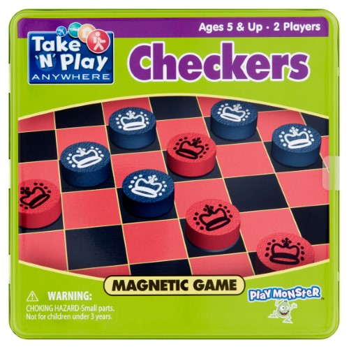 Take n Play Anywhere Magnetic Checkers Game