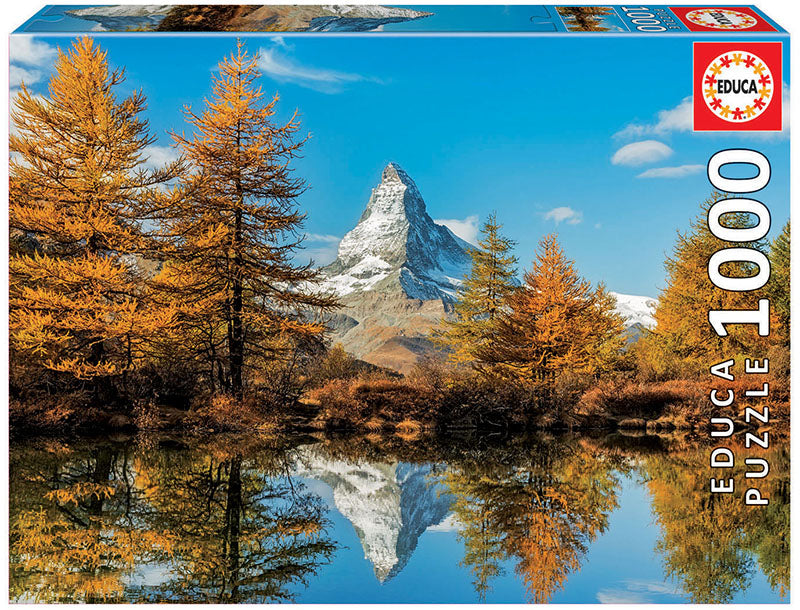 Educa 1000 Piece Puzzle-  Mattehorn Mountain in Autumn