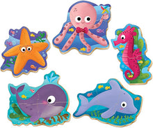 Load image into Gallery viewer, Baby Puzzles-Sea Animals
