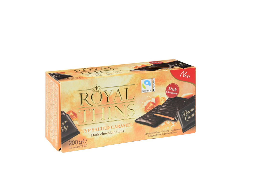 Royal Thins Dark Chocolate Salted Caramel