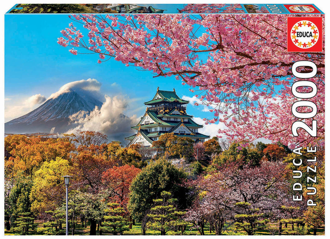 Educa 2000 Piece Puzzle- Osaka Castle, Japan