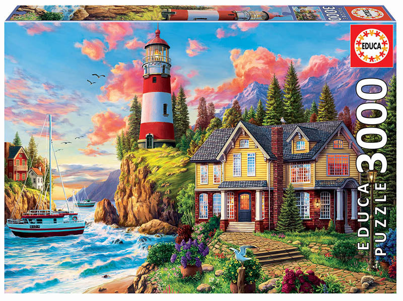 Educa 3000 piece LIGHTHOUSE NEAR THE OCEAN
