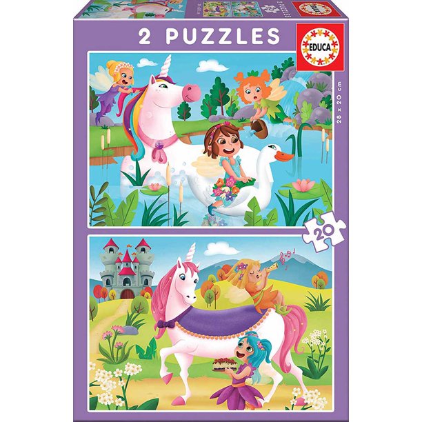 Educa 2 Puzzles- Unicorns & Fairies