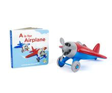 Load image into Gallery viewer, Green Toys Airplane &amp; Board Book Set

