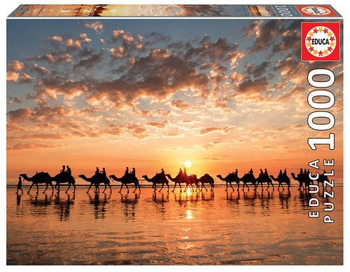 Educa 1000 Piece Puzzle- Golden Sunset on Cable Beach Australia