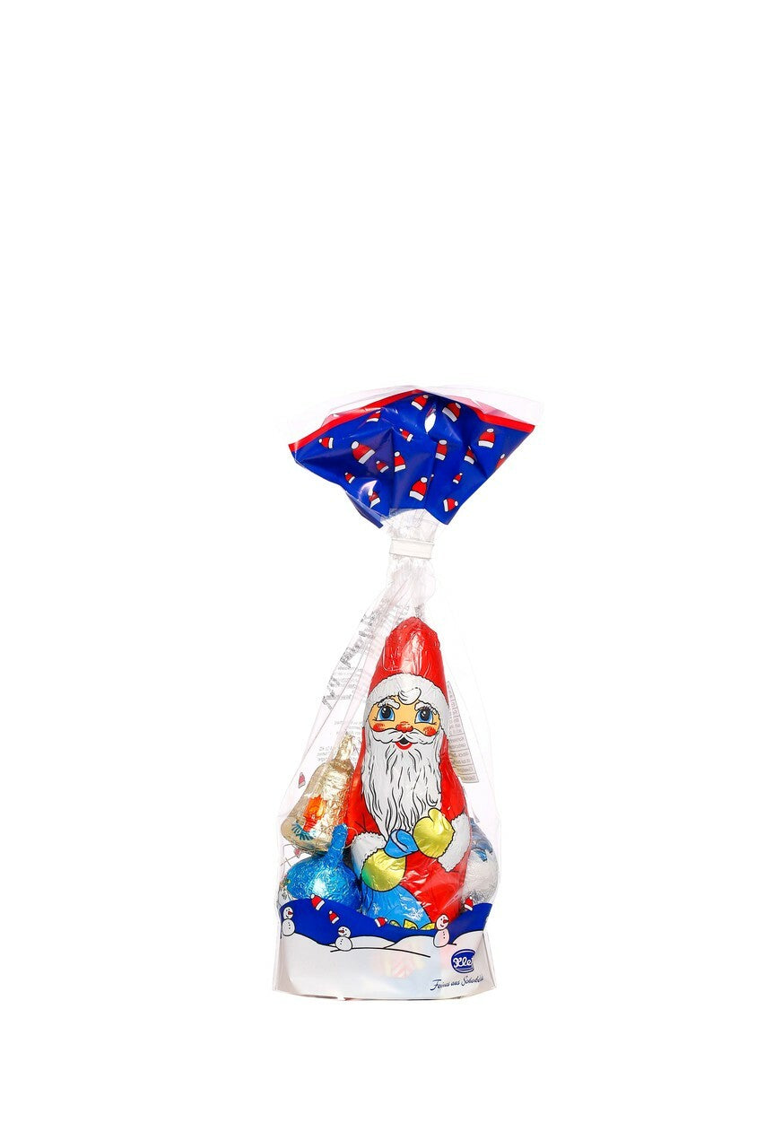 Klett Chocolate Christmas Mixed Bag Santa and Ornaments