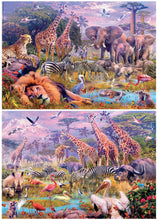 Load image into Gallery viewer, Educa 2x 100 Piece Puzzle- Wild  Animals
