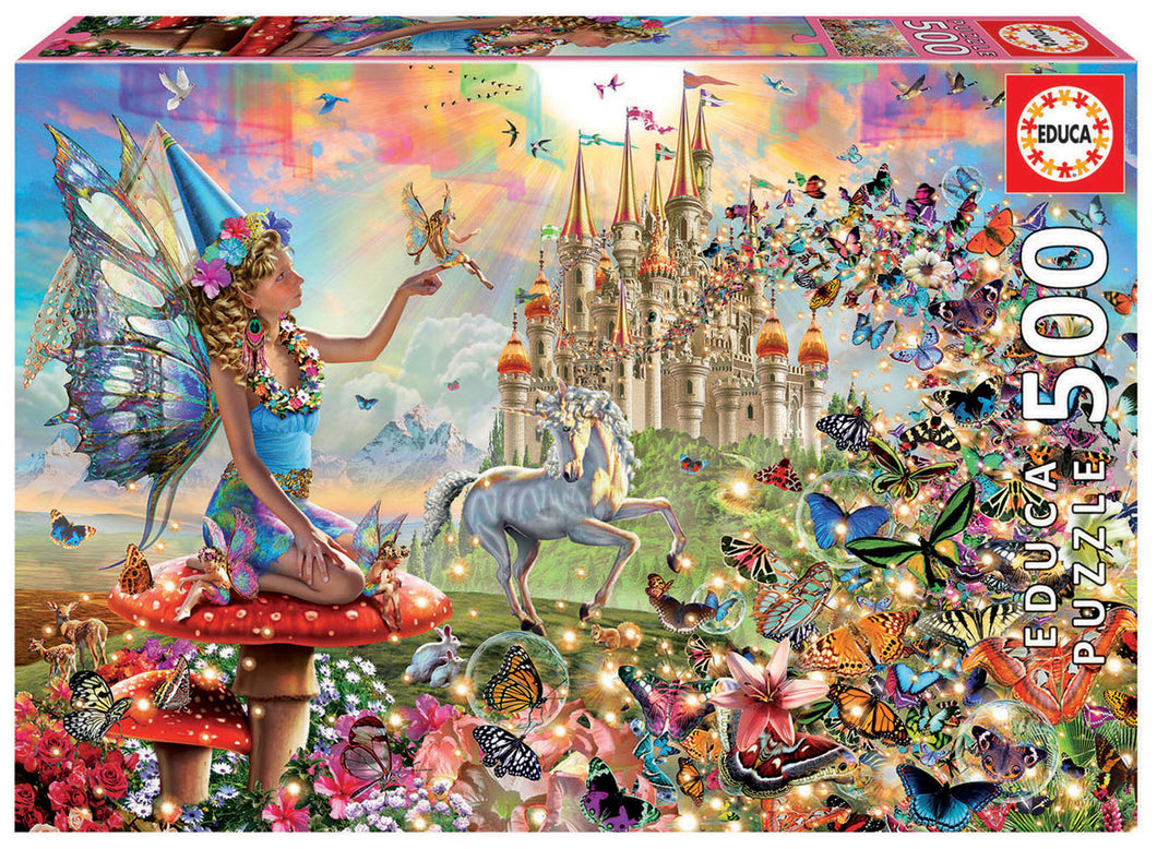 Educa 500 Piece Puzzle-  Fairy & Butterflies